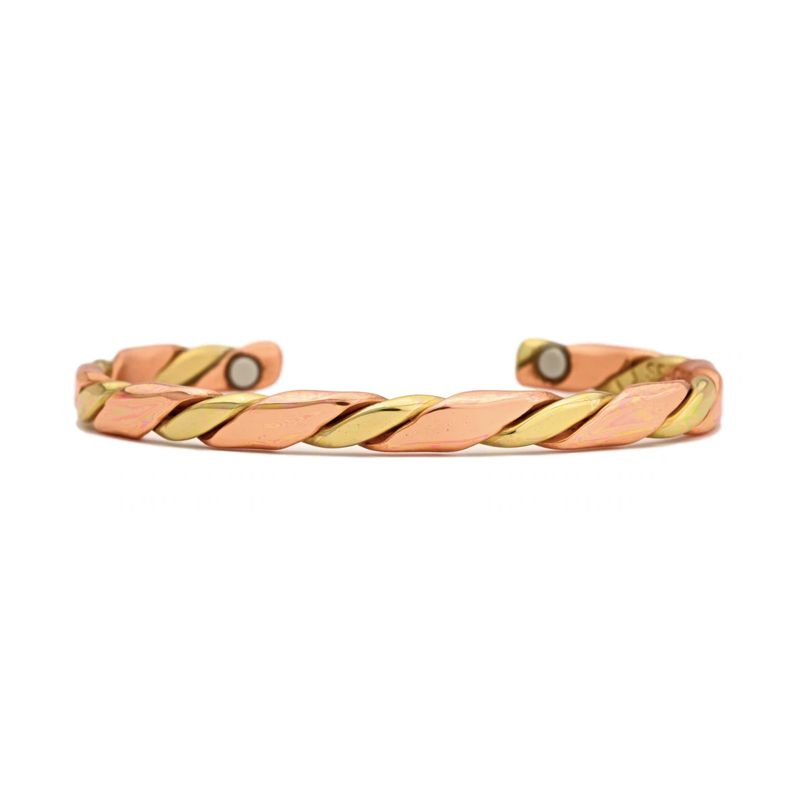 Sergio Lub Copper Ivy Cuff Bracelet w/Magnets - #822 - Click Image to Close